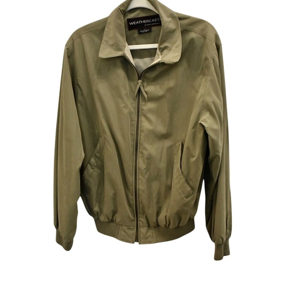 Men's Vintage 80's Weathercast by Weatherproof Olive Green Lightweight Jacket S